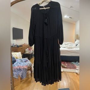 Free people blacky flowy adjustable waist dress